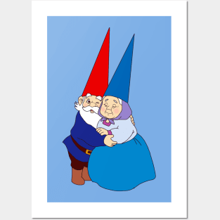 David the Gnome and Lisa Retro Posters and Art